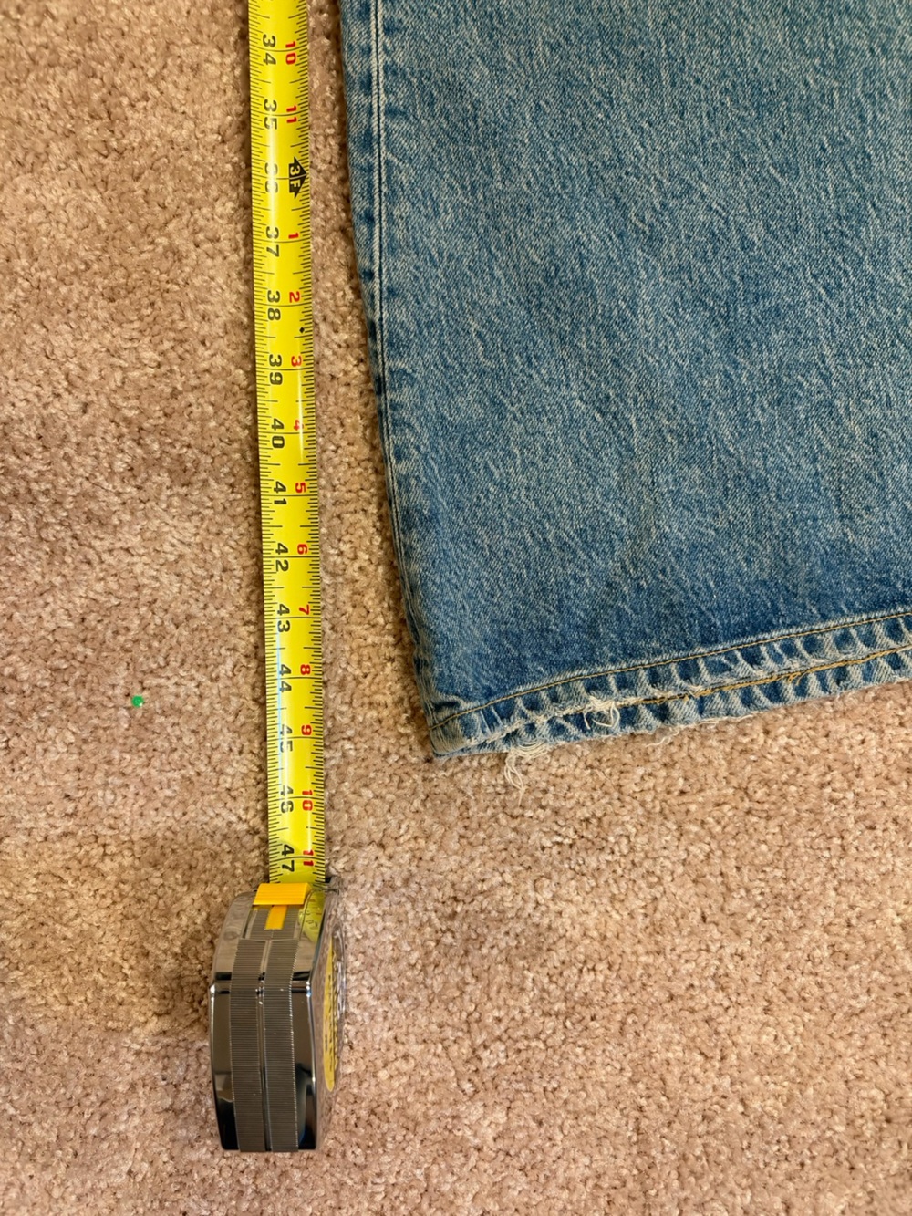 Free People We The Free Wide Leg Distressed Jeans Light Wash Size 24 NWT - Picture 7 of 8